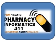Logo with Pharmacy Informatics 411 typed out